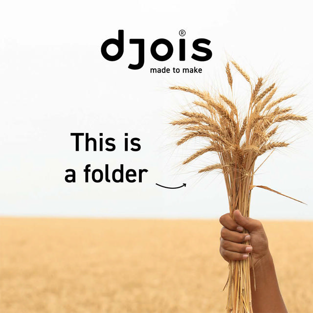 Folders made from wheat