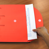 Smartfolder perforerad mapp, med flik, A4