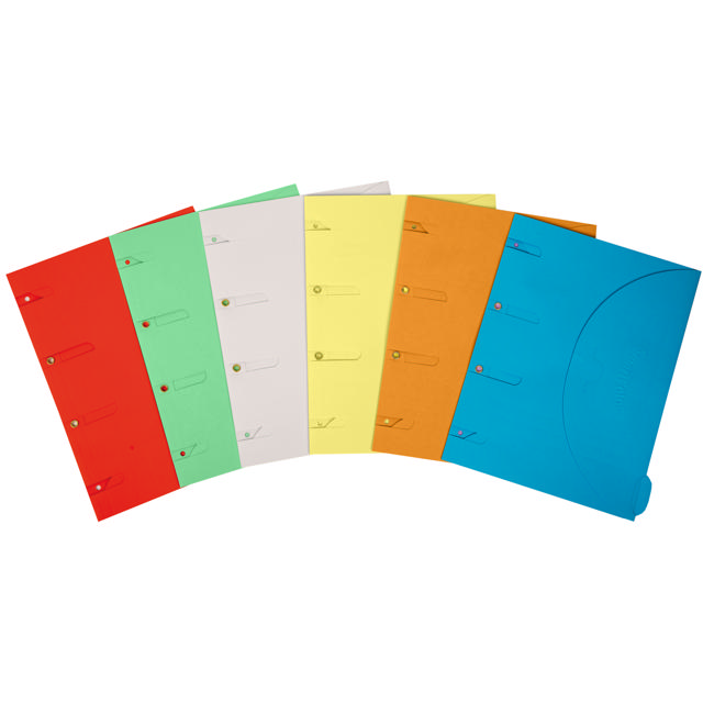 Smartfolder perforerad mapp, med flik, A4