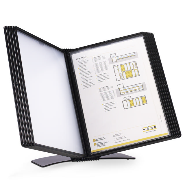 Tarifold Easy Load svängbar ficka, A4, PP, stående format