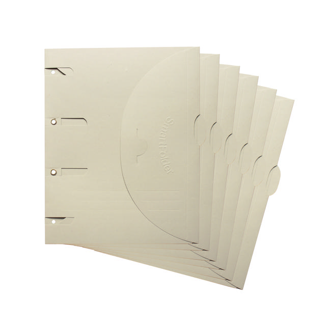 Smartfolder Perforerad Mapp, med Flik, A4