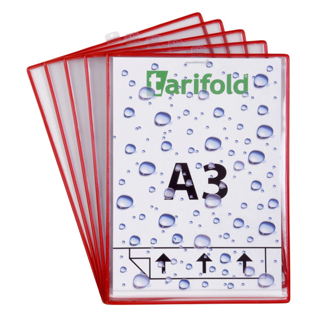 Tarifold Hängande Drypocket Fuktavvisande Ficka, A3, Porträtt