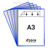 Tarifoldficka med krok, A3, ståendeformat