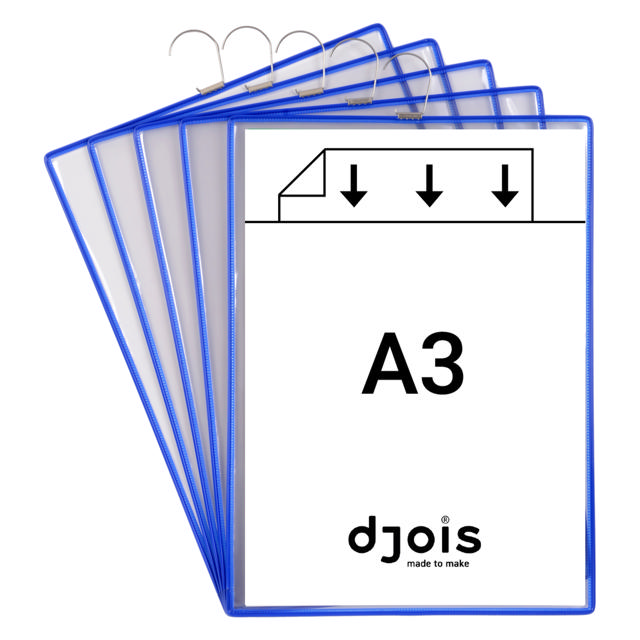 Tarifoldficka med krok, A3, ståendeformat