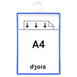Tarifoldficka med krok, A4, ståendeformat