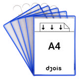Tarifoldficka med krok, A4, ståendeformat