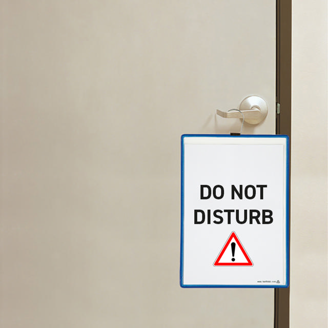 Tarifoldficka med krok, A4, ståendeformat