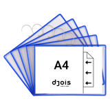 Tarifoldficka med krok, A4, liggande