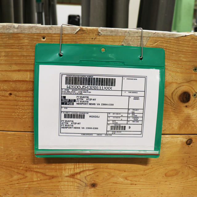 Dry-Zip Anti-fukt Hängande Logistik ID-ficka, A4, Liggande