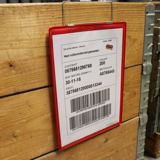 Hängande förstärkt logistisk ID-ficka, A4, stående, sidoladdning