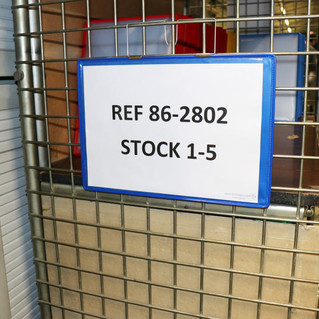Hängande förstärkt logistik-ID-ficka, A4, liggande, sidoinmatning