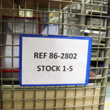 Hängande förstärkt logistik-ID-ficka, A4, liggande, sidoinmatning