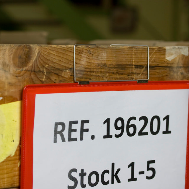 Hängande förstärkt logistik-ID-ficka, A5, liggande, sidoladdning