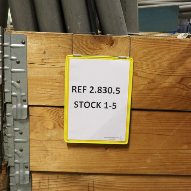 Hängande förstärkt logistisk ID-ficka, A5, porträtt, sidmatning
