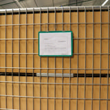 Hängande förstärkt logistisk ID-ficka, A5, liggande, sidoladdning