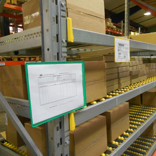 Magnetisk förstärkt logistik-ID-ficka, A4, liggande, sidmatning