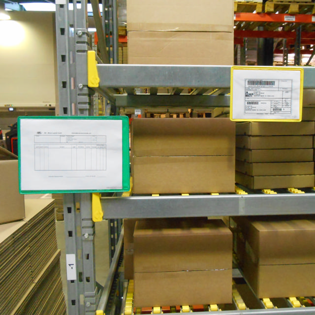 Magnetisk förstärkt logistik-ID-ficka, A4, liggande, sidmatning