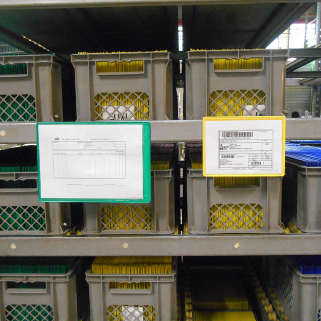 Magnetisk förstärkt logistik-ID-ficka, A4, liggande, sidmatning