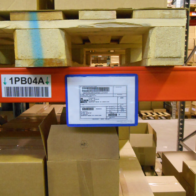 Magnetisk förstärkt logistik-ID-ficka, A5, liggande, sidoinmatning