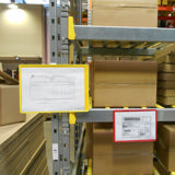 Magnetisk förstärkt logistik-ID-ficka, A5, liggande, sidoinmatning