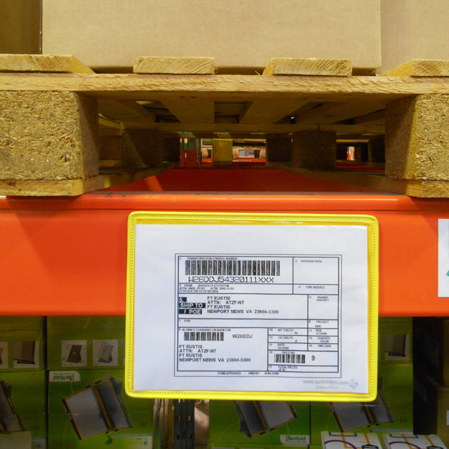 Magnetisk förstärkt logistisk ID-ficka, A5, liggande, sidoinmatning