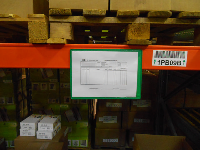Magnetisk förstärkt logistik-ID-ficka, A5, liggande, sidoladdning