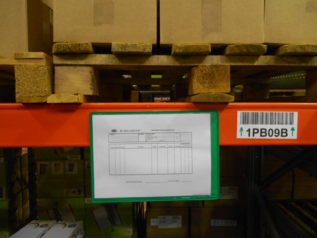 Magnetisk förstärkt logistik-ID-ficka, A5, liggande, sidoladdning