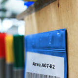 Självhäftande logistik-ID-ficka, permanent, A4, liggande