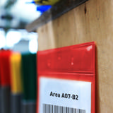 Självhäftande Logistik-ID-ficka, Permanent, A4, Liggande