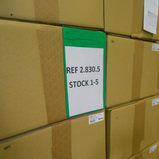 Självhäftande logistik-ID-ficka, permanent, A5, ståendeformat