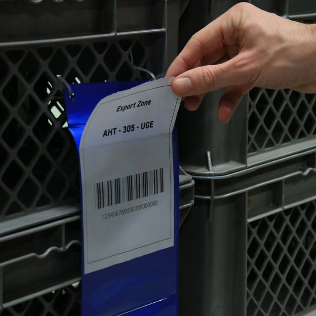 Hängande logistisk ID-ficka med klaff, A6