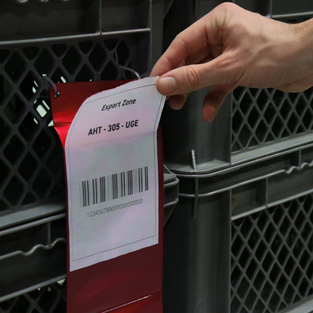 Hängande logistisk ID-ficka med klaff, A6