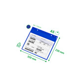 Magnetisk logistik-ID-ficka, med neodymmagneter och klaff, A5, liggande