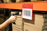 Magnetisk logistik-ID-ficka, med neodymmagneter och klaff, A5, liggande
