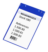 Magnetisk logistik-ID-ficka, med neodymmagneter och klaff, A4 XL, ståendeformat