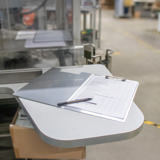 Klippbord med lock, aluminium, A4, stående