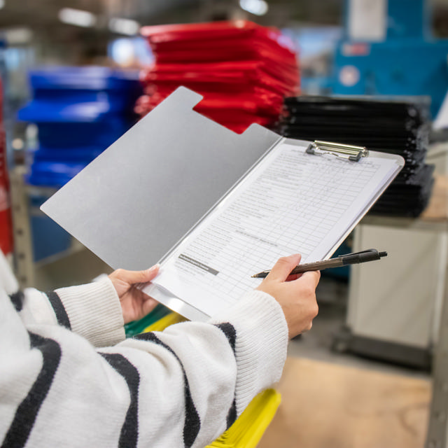 Klippbord med lock, aluminium, A4, stående