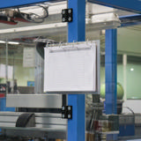 4-rings displaypärm, med magnetfäste, aluminium, A4, liggande format