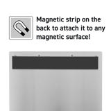 4-rings displaypärm, med magnetfäste, aluminium, A4, liggande format