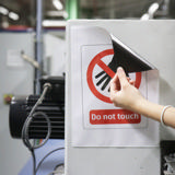 Magnetic signage pocket, long side opening, A4