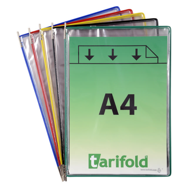 Tarifold Foldfive Svängbar Ficka, A4, Porträtt