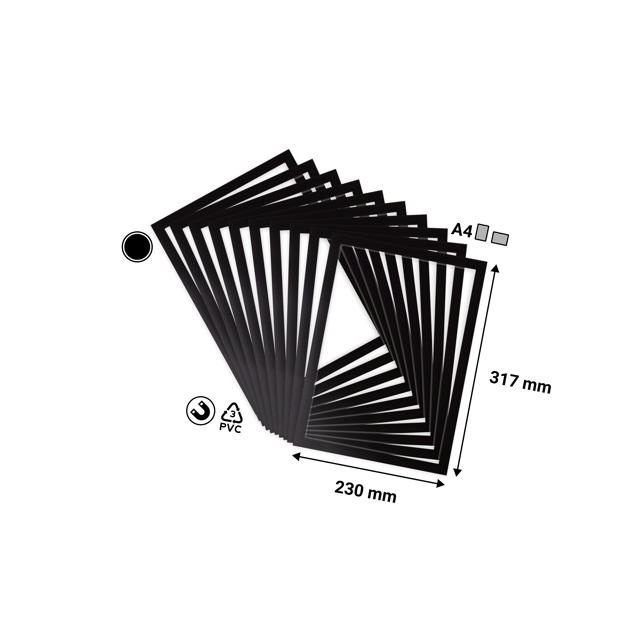 Magneto Pro Magnetisk Öppen Displayram, A4