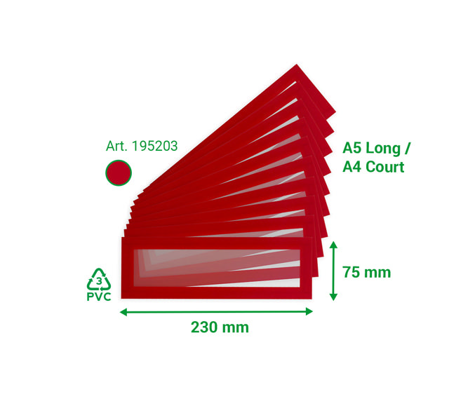 Magneto Pro Magnetiska Rubriker, A5 Lång / A4 Kort