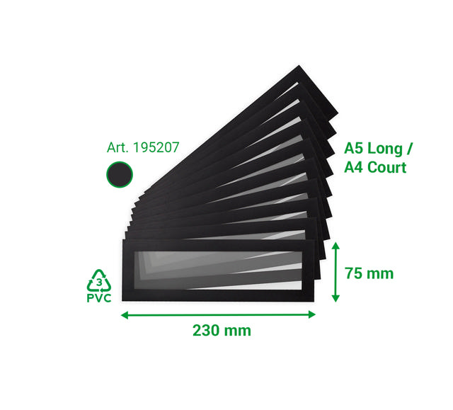 Magneto Pro Magnetiska Rubriker, A5 Lång / A4 Kort