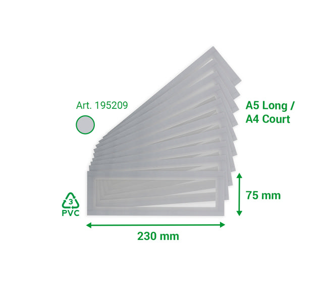 Magneto Pro Magnetiska Rubriker, A5 Lång / A4 Kort
