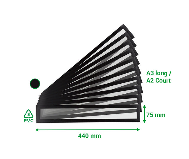 Magneto Pro Magnetiska Rubriker, A3 Lång / A2 Kort