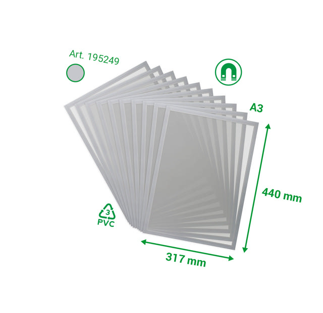 Magneto Pro Magnetisk Displayram, A3