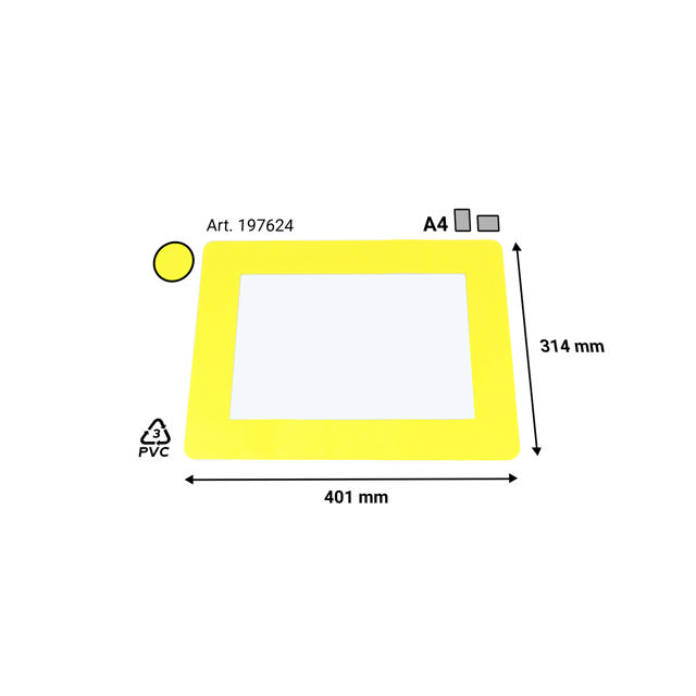 Självhäftande golvram, A4