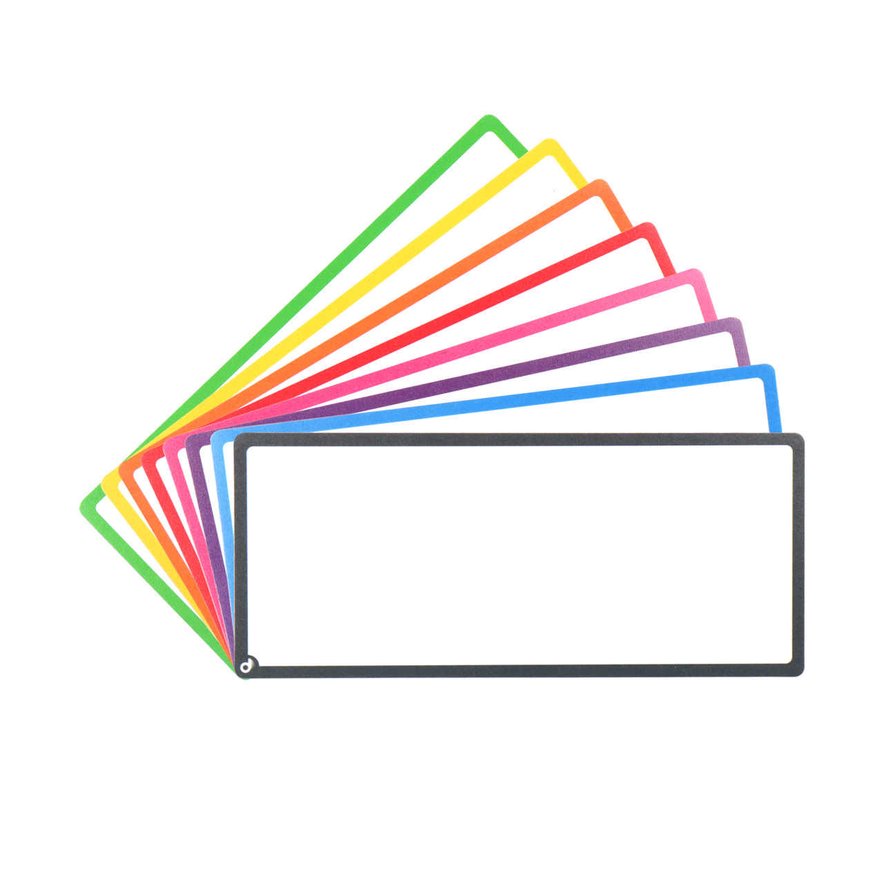 Magnetiska titelkort, tomma, 175 x 75 mm