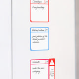 Magnetiska uppgiftskort, S, 75 x 75 mm